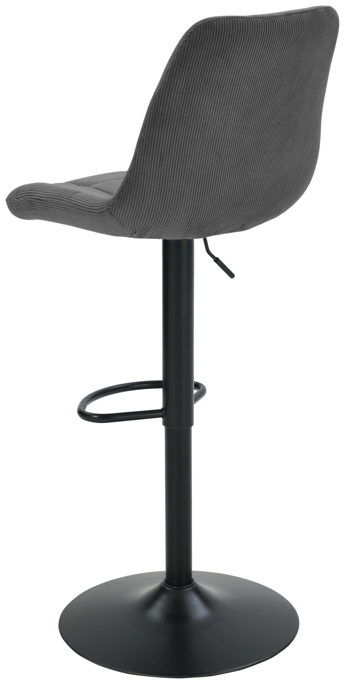 Taburet de bar NINO - negru/gri, Modern, lemn/metal (46/116/96/53cm) - Based