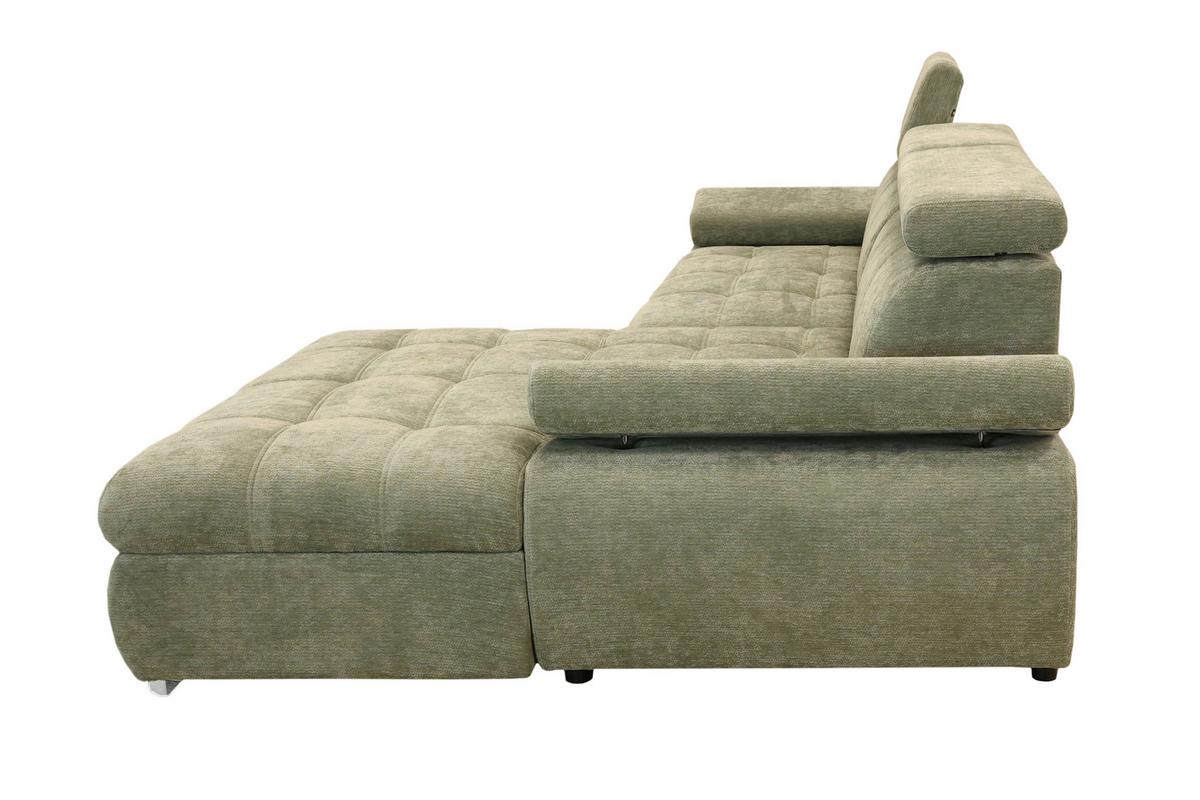 Kutna Garnitura Vegas - srebrne boje/boje kadulje, Design, drvo/tekstil (294/173cm) - Modern Living