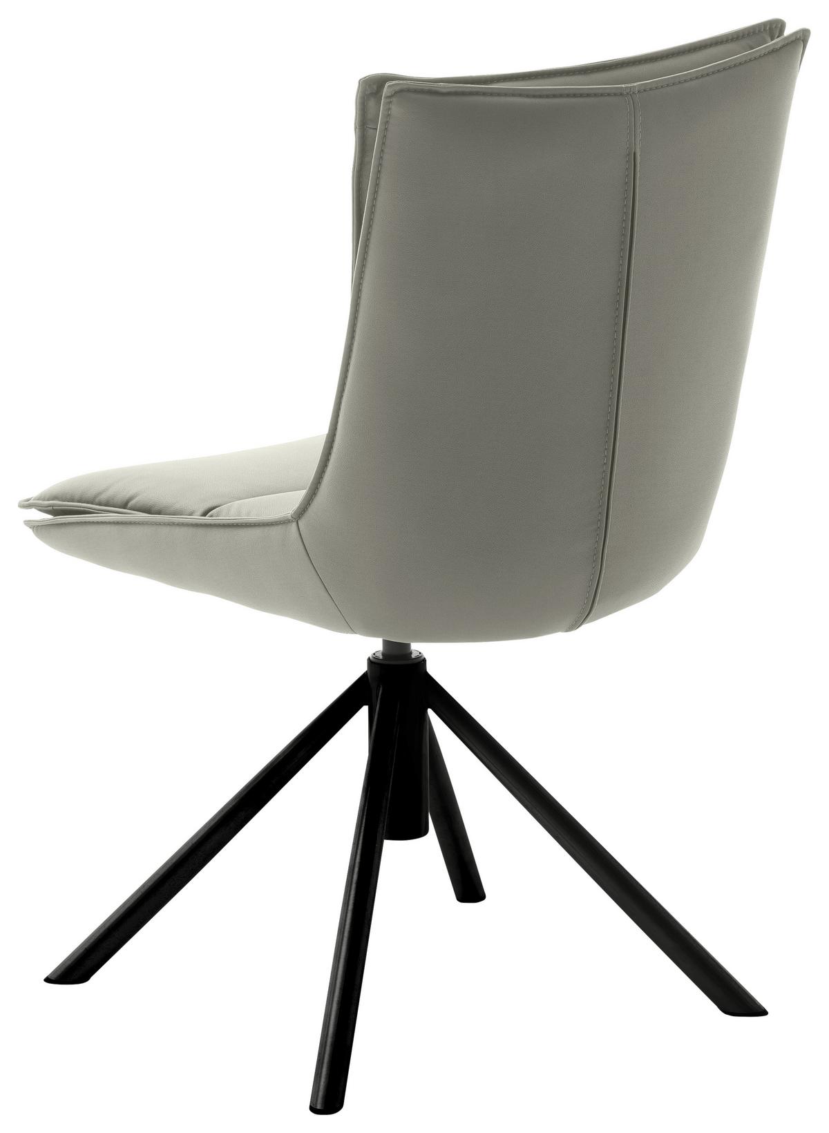 KRZESŁO HOUSTON - jasnoszary/czarny, Design, metal/tkanina (49/90/65cm) - Novel