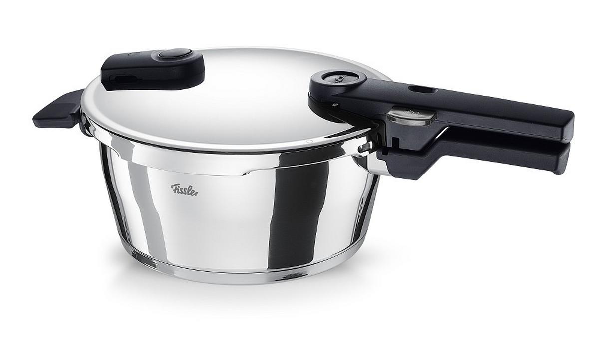 SZYBKOWAR 600-410-03-000/0 FISSLER - kolor srebrny, Basics, metal (22cm) - Fissler