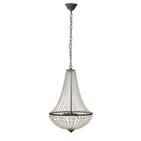 Kronleuchter max. 40 Watt - Klar/Schwarz, Basics, Glas/Metall (50/50/68cm) - Markslöjd