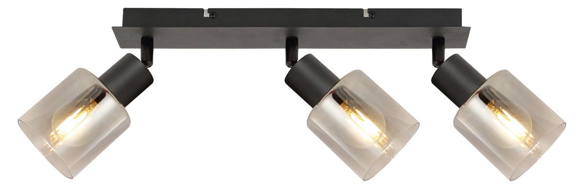 LAMPA REFLEKTOROWA GENUA *SBN* - czarny, Basics, metal/szkło (40/8/18cm) - Novel