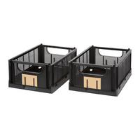 Zložljivi Zaboj Knut - M - črna, Moderno, umetna masa (33/24,5/15cm) - Mömax