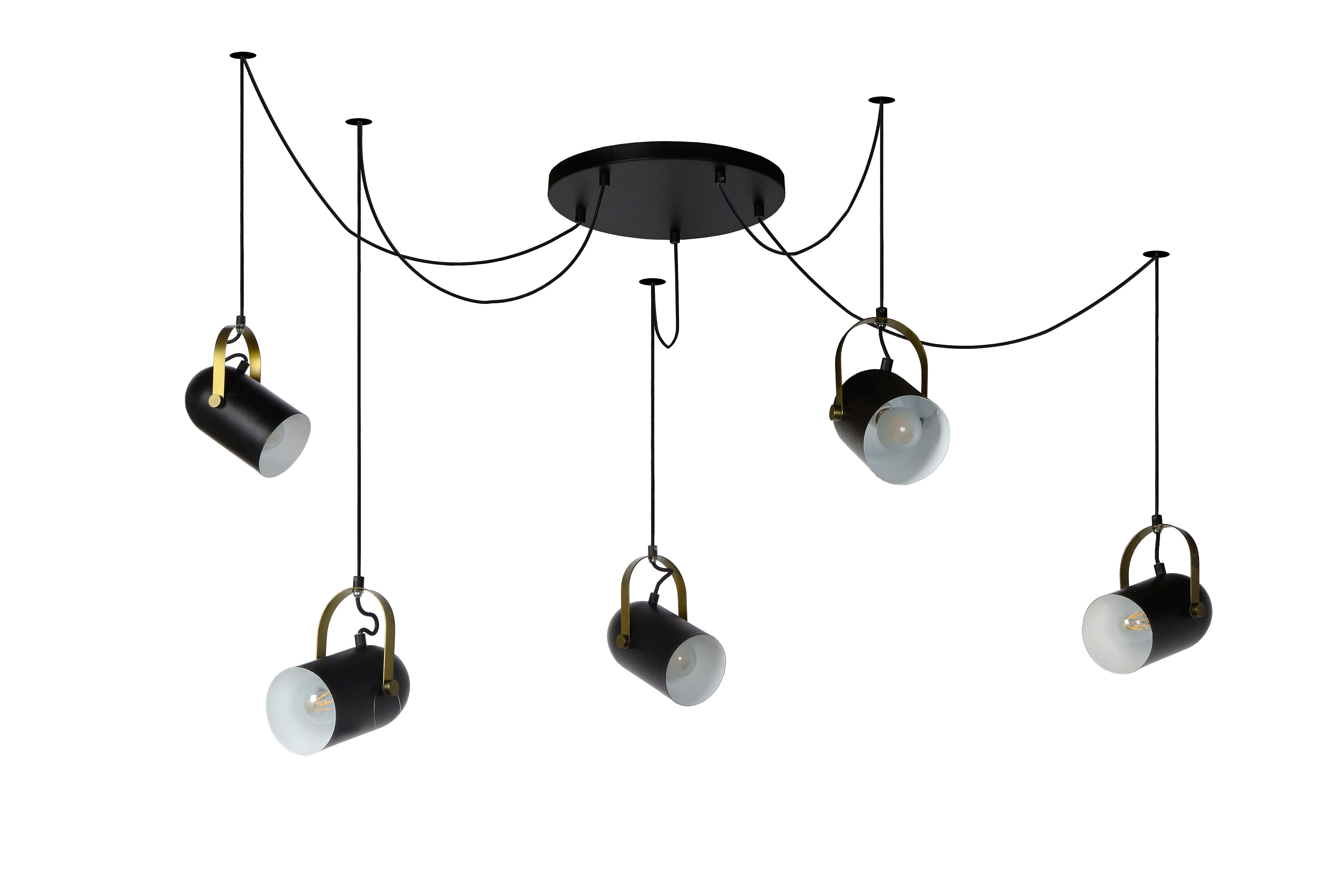 LAMPA WISZĄCA 45466/05/30 SWAPP - czarny, Design, metal (350/12/200cm) - Lucide