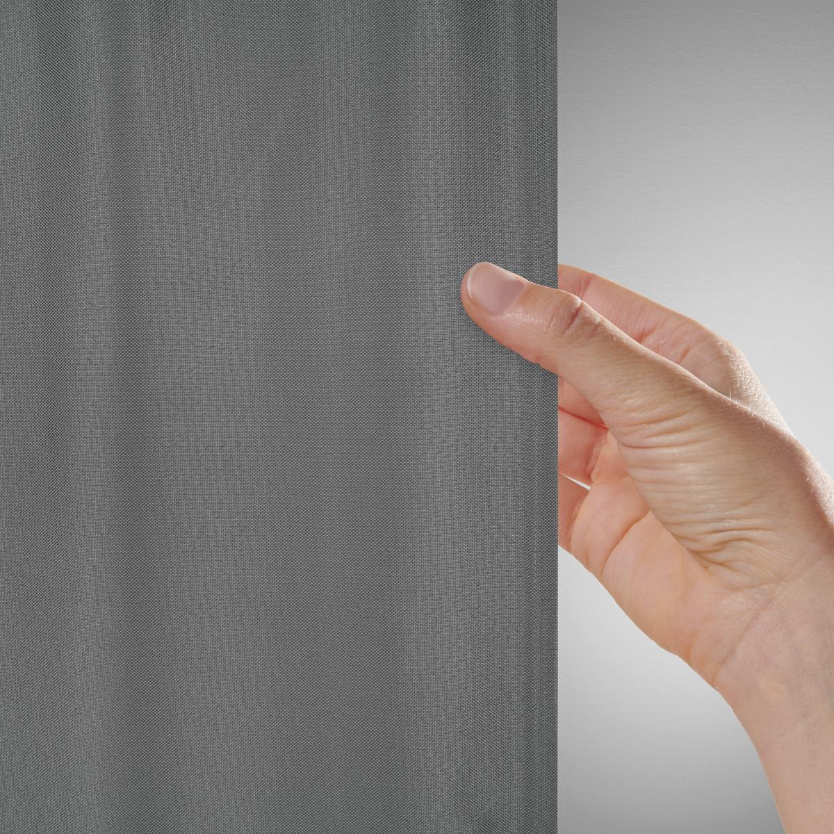 Verdunkelungsvorhang Roman in Anthrazit ca. 135x255cm - Anthrazit, MODERN, Textil (135/255cm) - Premium Living