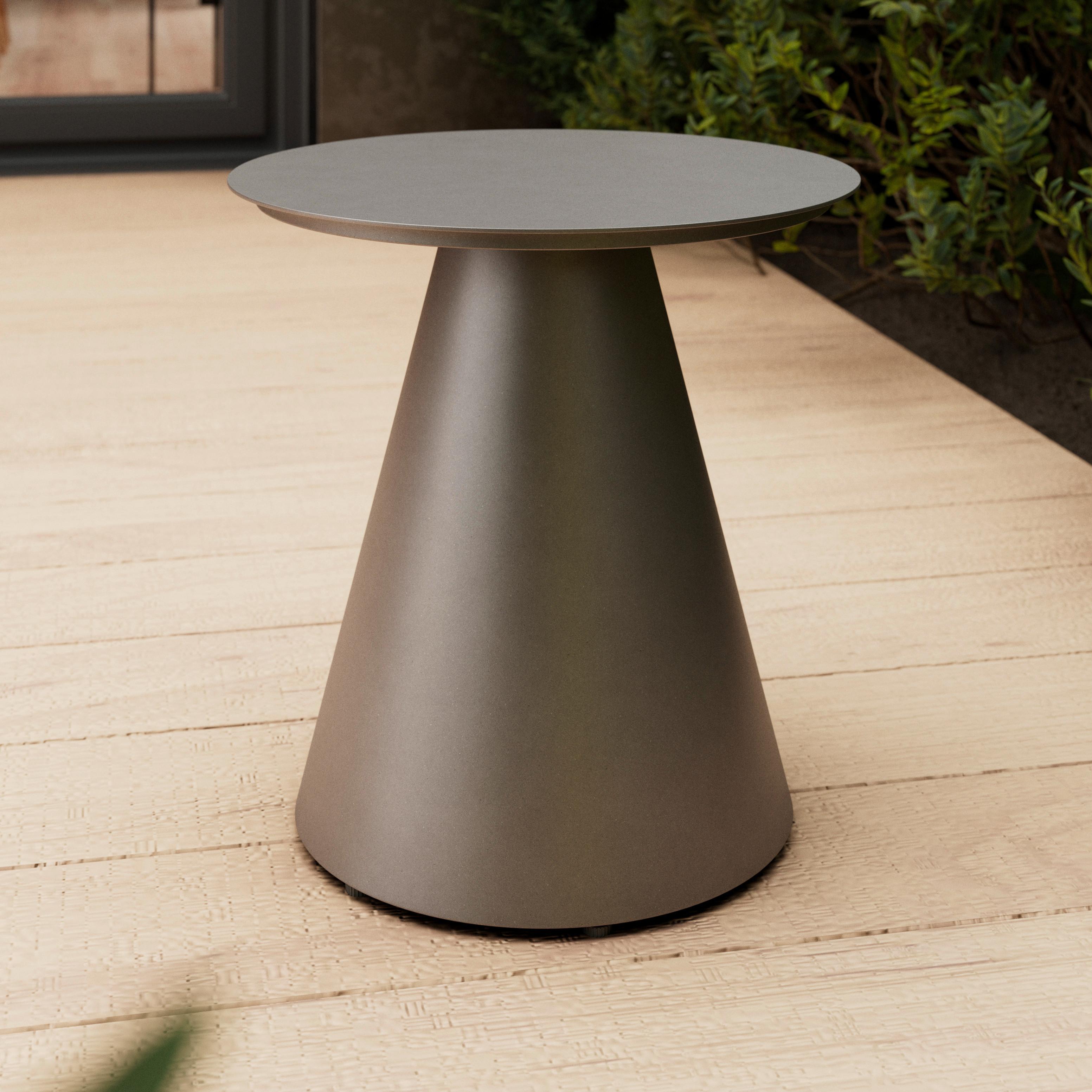 Gartenbeistelltisch Tobi 1 Dunkelgrau Aluminium - Dunkelgrau, MODERN, Metall (45/45/45cm) - Mömax