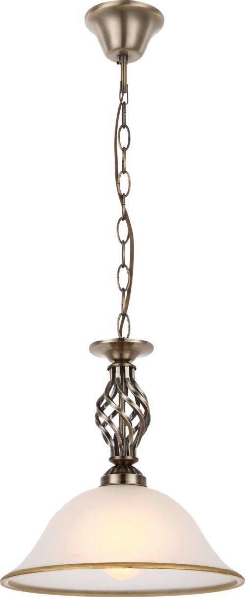Hängeleuchte Rena max. 60 Watt - ROMANTIK / LANDHAUS, Glas/Metall (30/120cm) - Globo