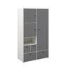 KLEIDERSCHRANK FRAMO 2 - Kaschmir/Anthrazit, KONVENTIONELL (120/211/58cm) - Mömax