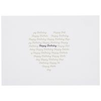 Postkarte Happy Birthday - Goldfarben/Schwarz, Papier (14,8/10,5cm)