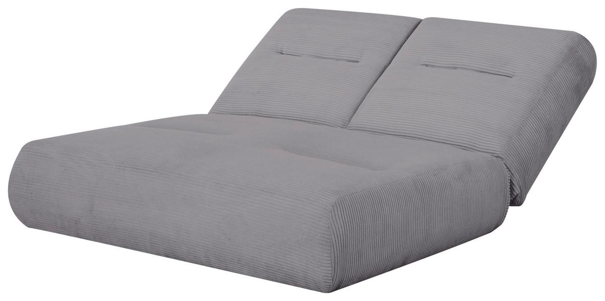 Zofa Luna, Siva, Funkcija Ležišča - siva, Design, tekstil (159/88/160cm) - Livetastic