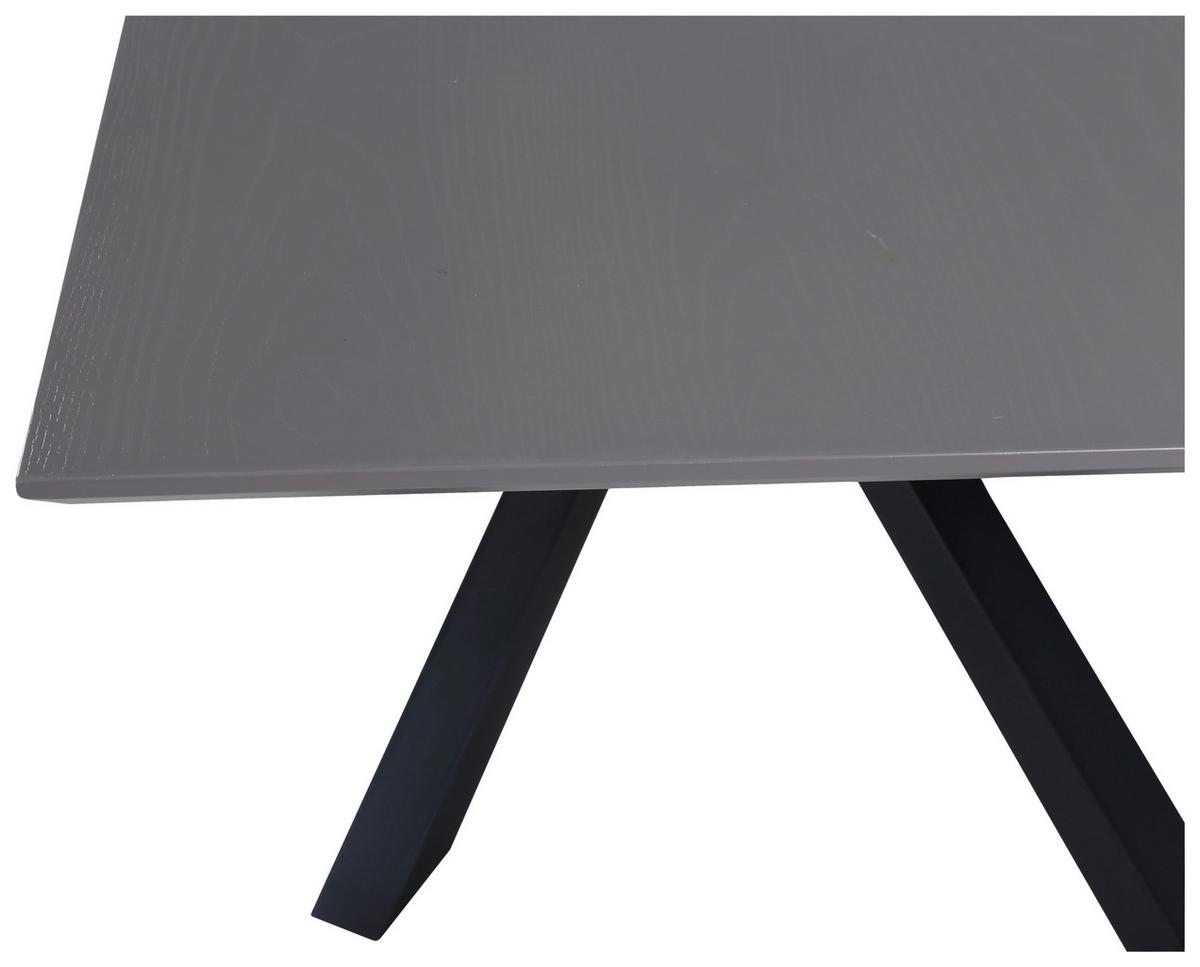 ESSTISCH PIAZZA - Schwarz, Design, Holzwerkstoff/Metall (180/90/76cm) - Livetastic
