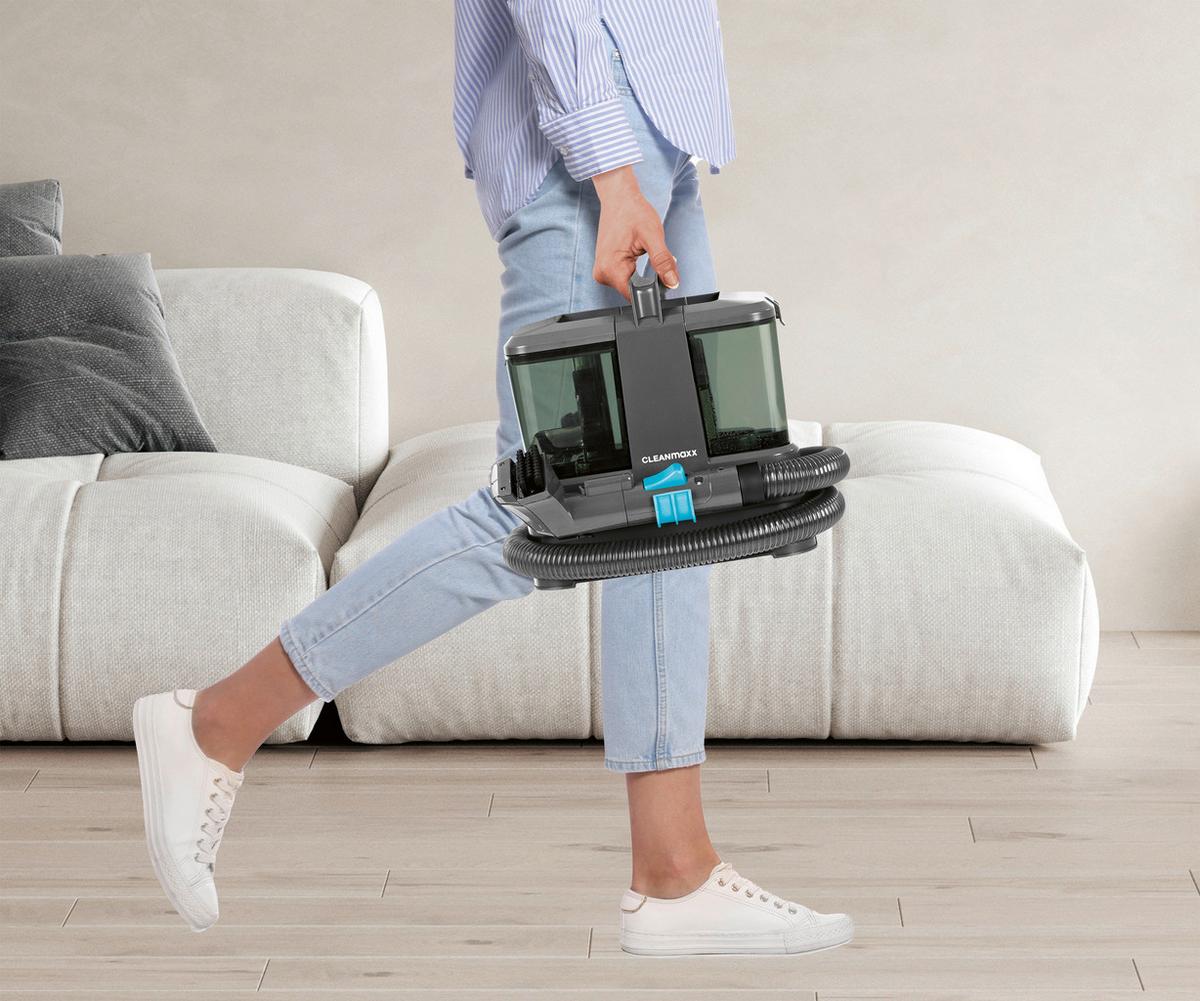 Polsterreiniger Cleanmaxx Blau/Grau max. 350 Watt - Blau/Grau, Basics, Kunststoff (26/22/27cm)