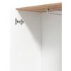 HALLMÖBEL CANVEY - vit/ek Artisan, Modern, trämaterial/glas (116/197/35cm) - Mömax