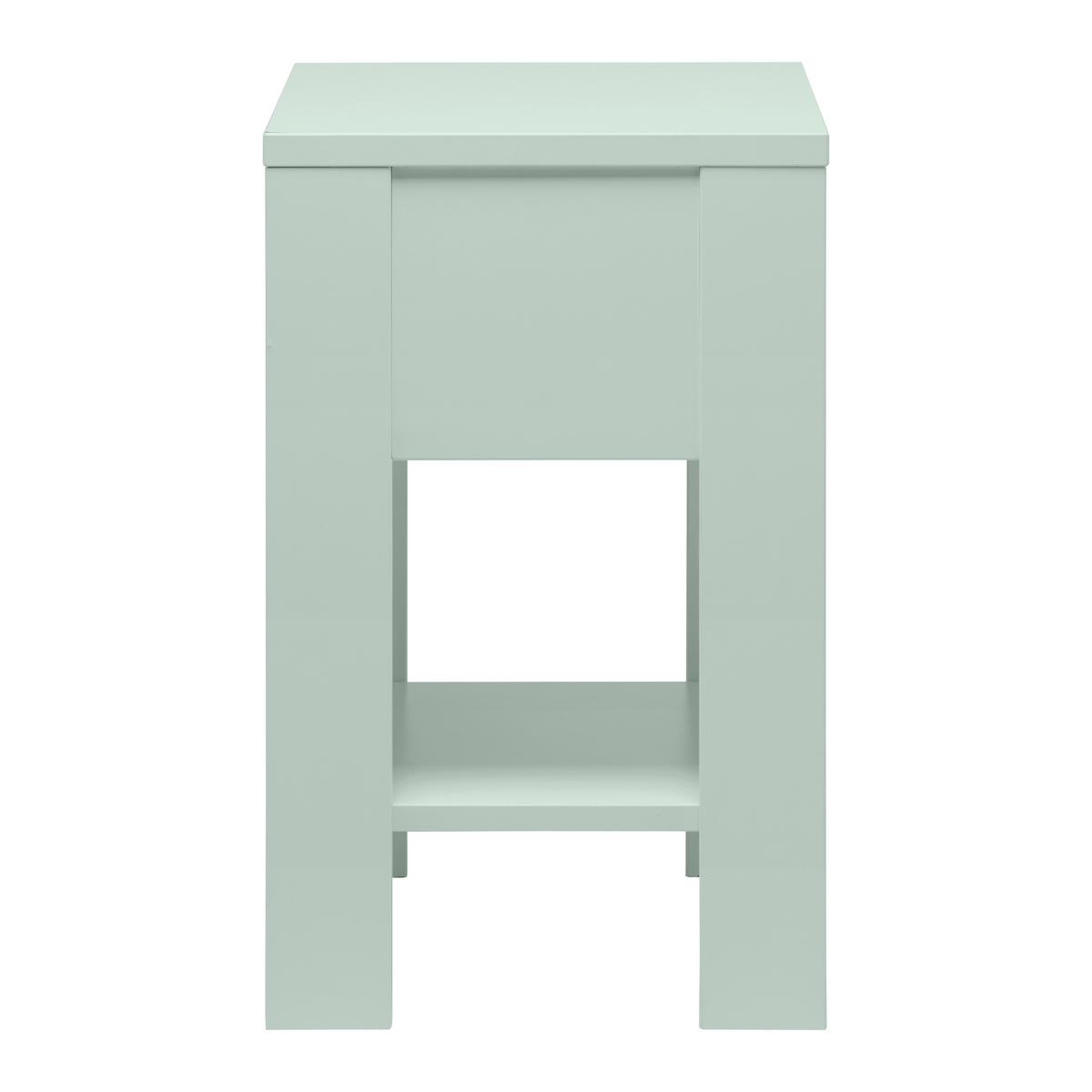 MĂSUțĂ DE NOAPTE NIZZA - verde gri, Romantik / Landhaus, lemn (42/57,5/36cm) - Zandiara