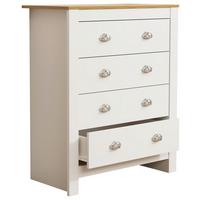 KOMMODE BALUSA XL - Honigeiche/Weiss, Lifestyle, Holzwerkstoff/Metall (79/95/39,5cm) - MID.YOU