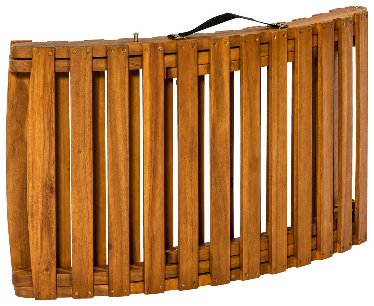 Vrtni Ležalnik Honopu, Masivno - siva/barve akacije, Konvencionalno, tekstil/les (54/60/180cm) - Gardenson