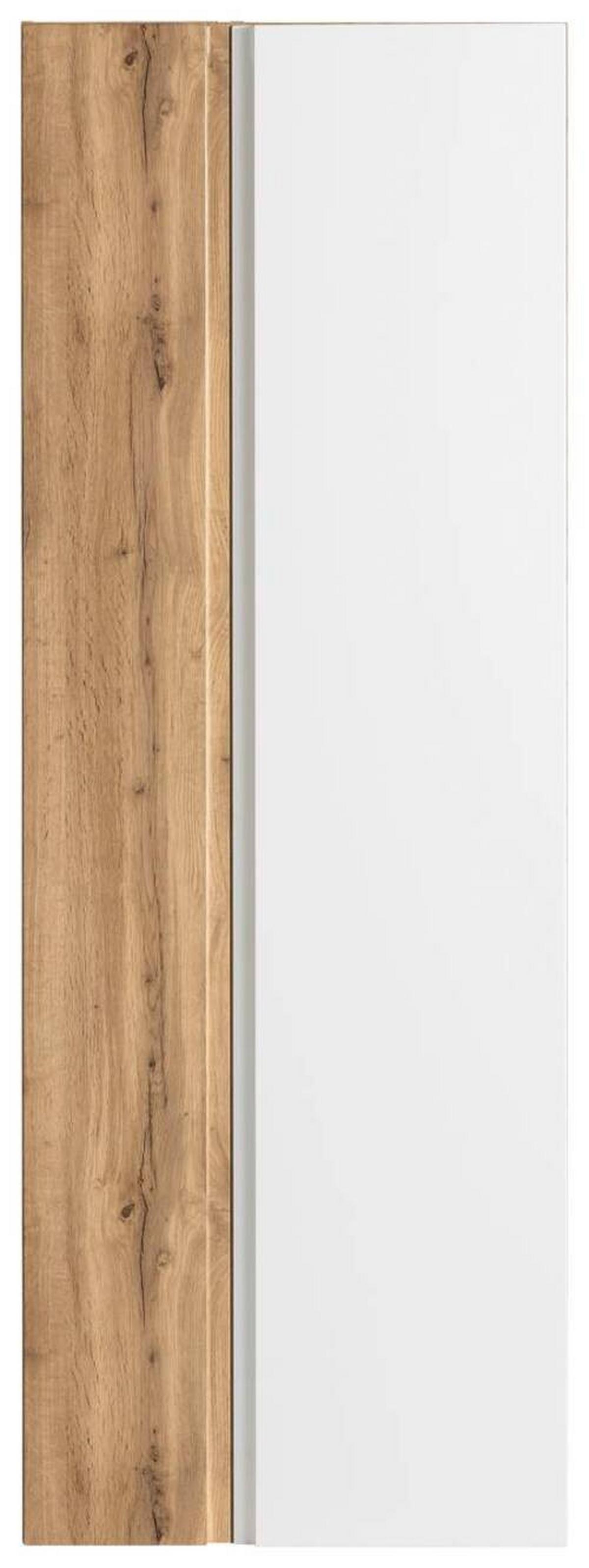 Hochschrank Varese ca. 65x180 cm Weiß/Eiche - Eiche Wotan/Weiß, MODERN, Holzwerkstoff (65/180/35cm) - Held