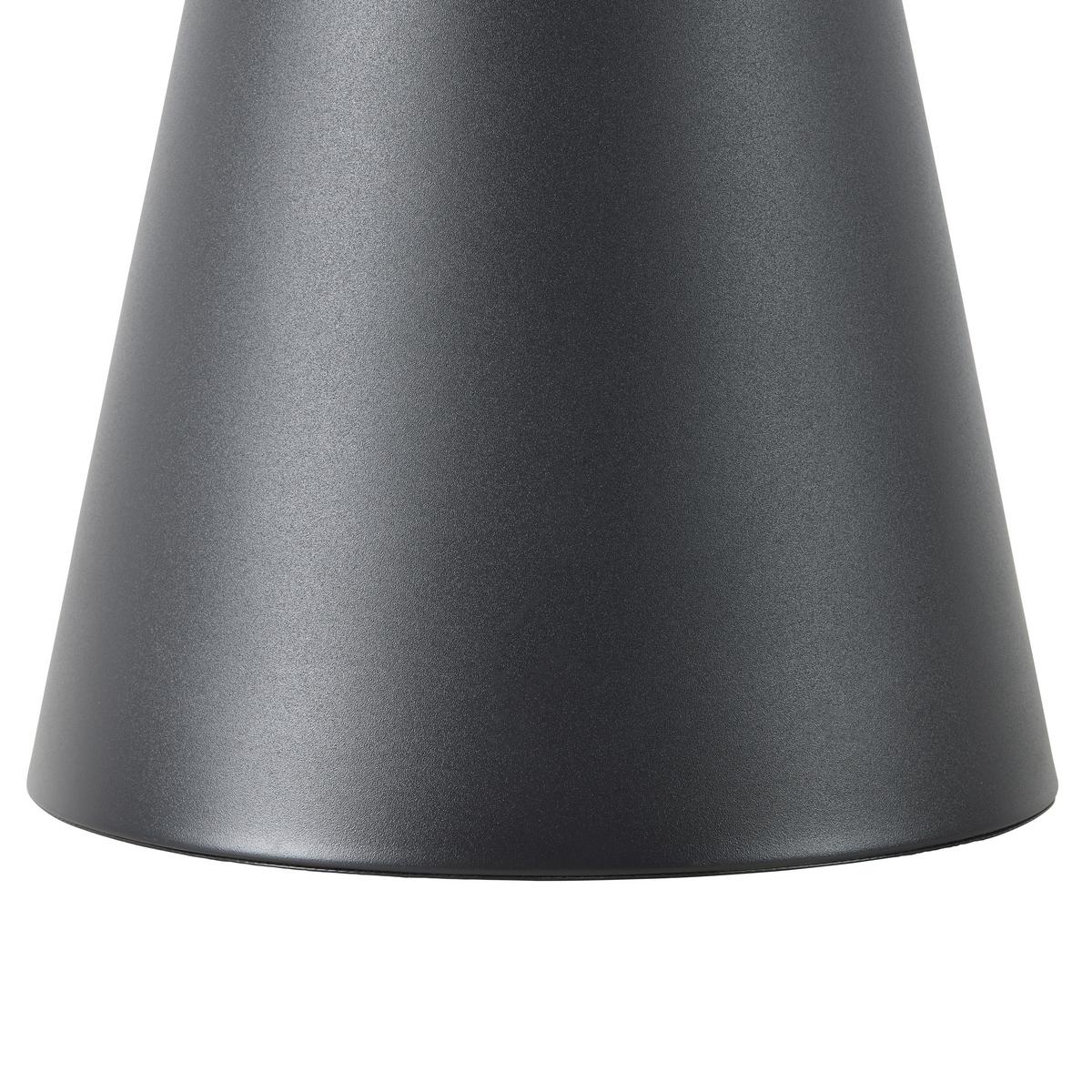 Masă auxiliară PAUL - negru/gri, Modern, sticlă/metal (50/45/50cm) - Premium Living