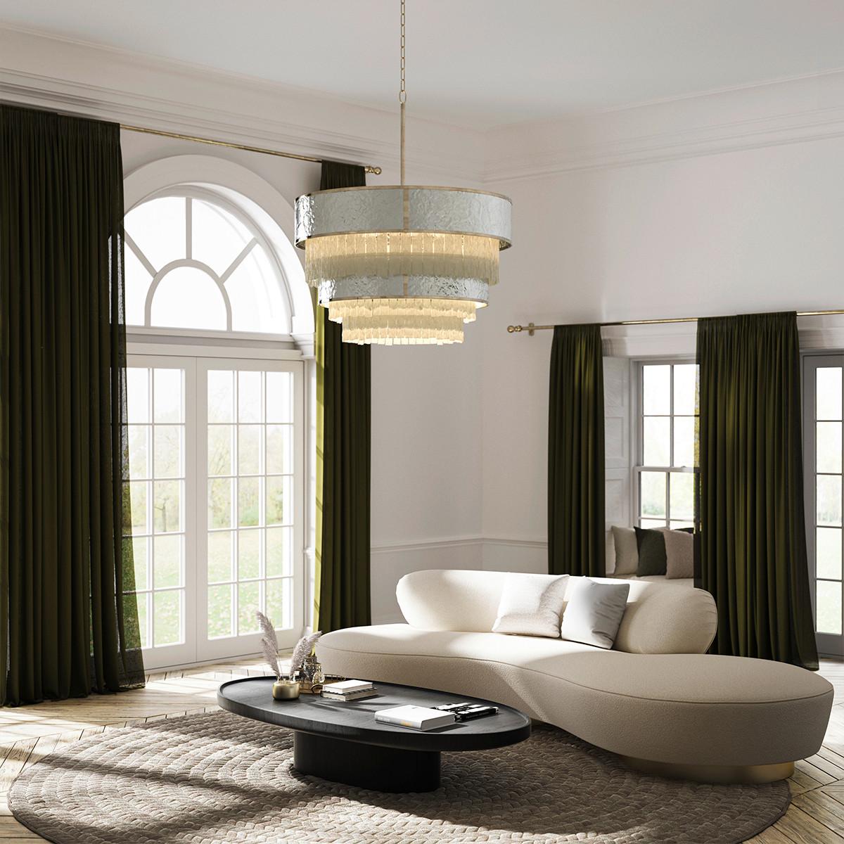 Viseća Svjetiljka Reverie - zlatne boje, Design, metal (81.3/99.5cm) - Elstead Lighting