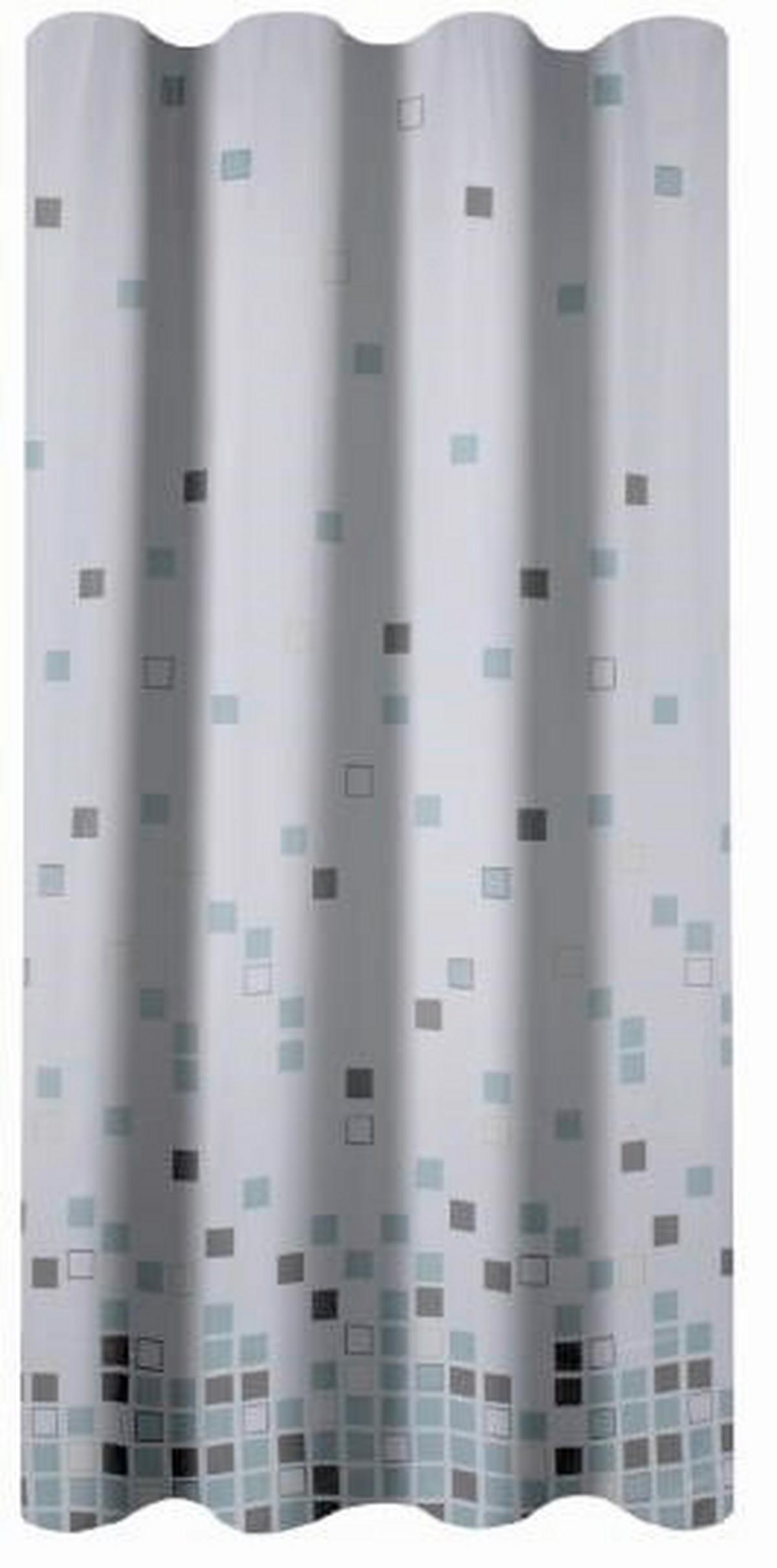 Zuhanyfüggöny Budget - kék, textil (180/200cm)