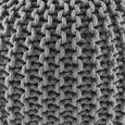 Pouf in Grau Ø ca. 50 'Martin' - Grau, MODERN, Textil (50/50/30cm) - Bessagi Home Pouf in Grau Ø ca. 50 'Martin' - Grau, MODERN, Textil (50/50/30cm) - Bessagi Home