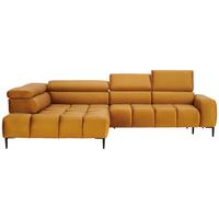 Kutna Garnitura Imperia - curry žuta/crna, Design, tekstil/metal (216/300cm) - Modern Living