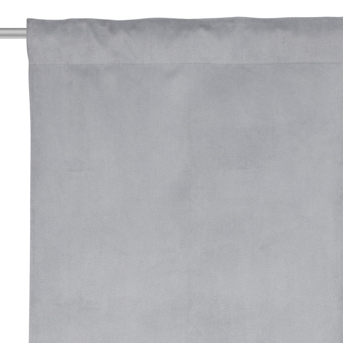 ZASŁONA GOTOWA SIENA - antracytowy, Basics, tkanina (135/255cm) - Dieter Knoll
