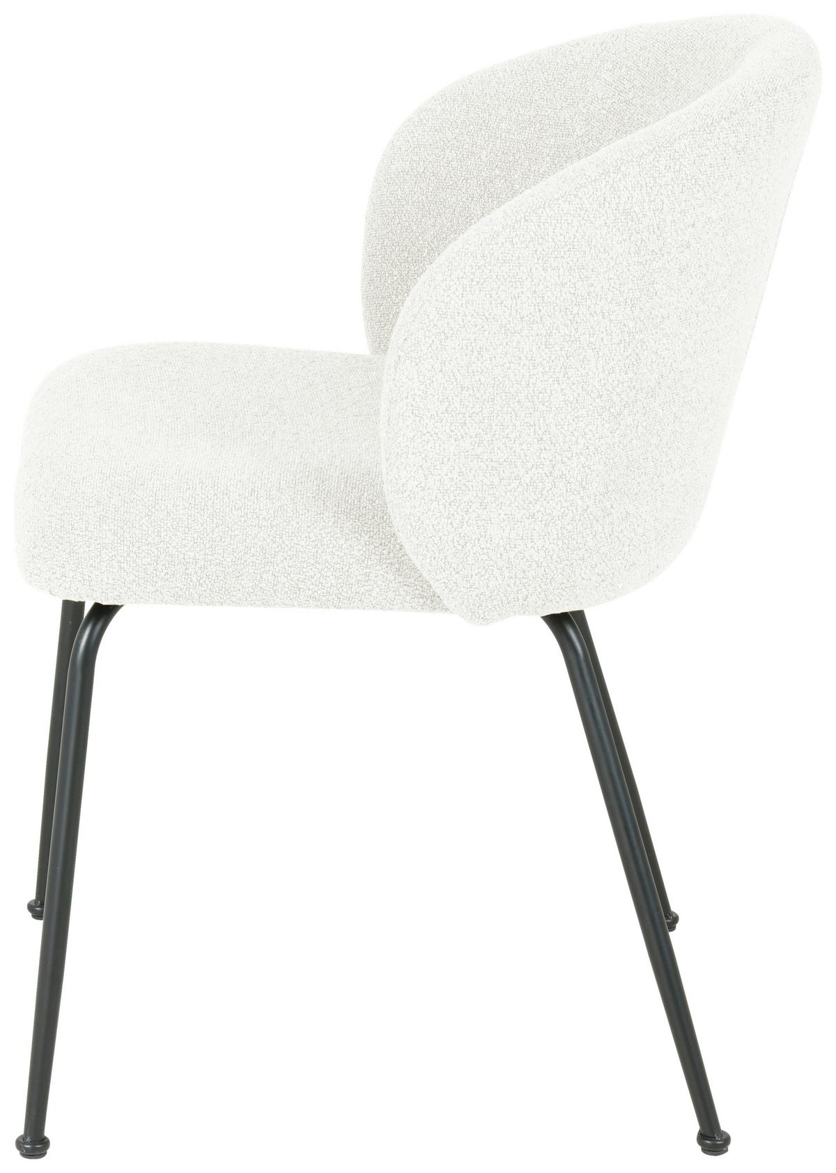 KRZESŁO CHICA - beżowy/czarny, Design, metal/tkanina (57/79/59cm) - Xora