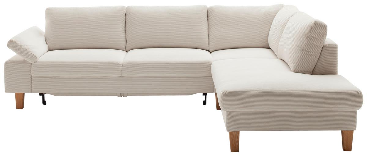 Wohnlandschaft Corvara Weiß - Weiß, KONVENTIONELL, Holz/Holzwerkstoff (286/86/220cm) - Premium Living