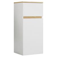 Midischrank Cosila Weiß/Honigeiche - Honigeiche/Weiß, Trend, Holzwerkstoff (41/90/35cm) - MID.YOU