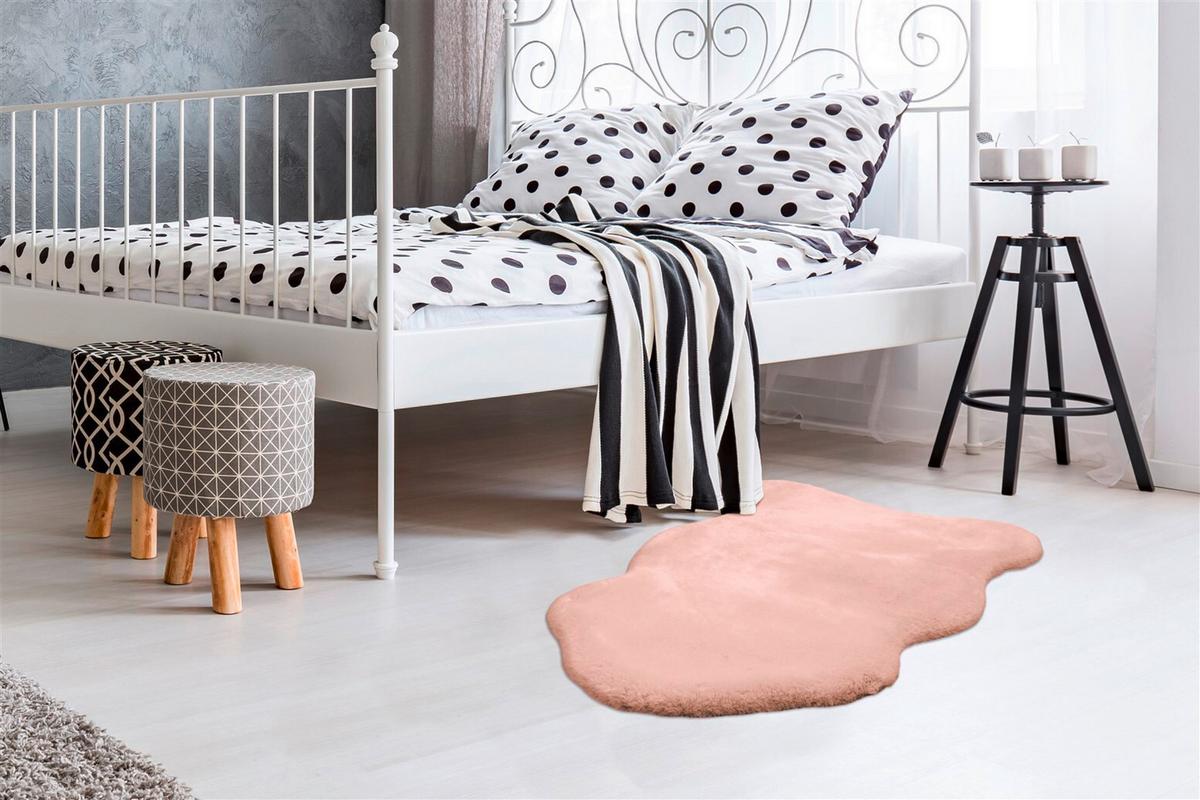 Teppich Rabbit Light 825 Creme - Weiss, Konventionell, Textil (60/90cm) - Kayoom