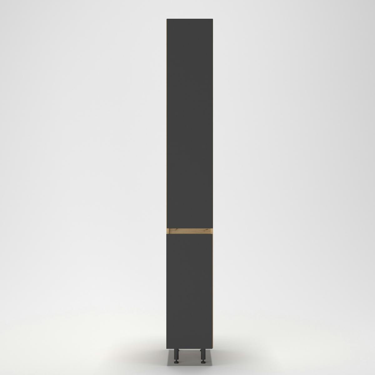 Kamraszekrény Toscana - Artisan tölgy/szürke, Modern, faalapú anyag (30/221/56cm)