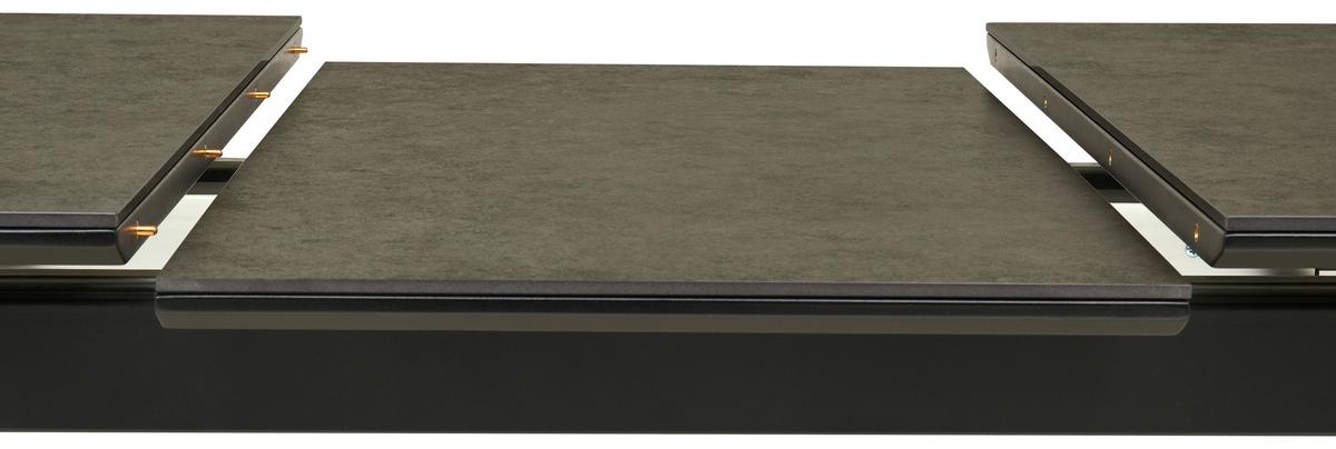 Jedilna Miza Tea, Črna, Keramika, 160-200x90 - črna/antracit, Trendi, kovina/leseni material (160-200/76/90cm) - MID.YOU