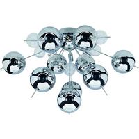 Deckenleuchte Explosion Chromfarben/Klar max. 20 Watt - Klar/Chromfarben, Design, Glas/Metall (57/57/38cm) - Näve