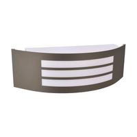 Kültéri Falilámpa Tux - opál/sötétszürke, műanyag/fém (10/31,8cm)