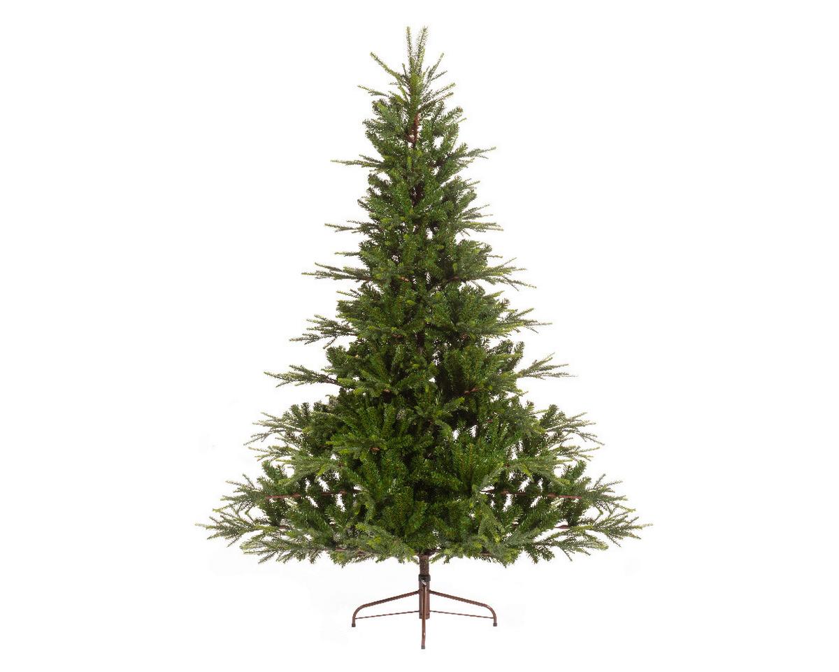 CHOINKA DEKORACYJNA 684245 - zielony, Basics, tworzywo sztuczne (160,00/160,00/210,00cm) - X-Mas
