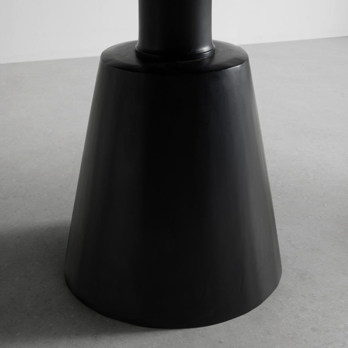 Esstisch Nero in Schwarz/Grau aus Mangoholz - Schwarz/Grau, MODERN, Holz/Stein (120/82/120cm) - Premium Living