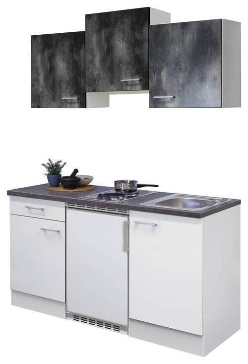 Majhna Kuhinja Z Aparati Lucca, Bela - bela/barve aluminija, Basics, umetna masa/leseni material (150,5cm) - FlexWell