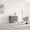 BYRÅ ARVID -EXKLUSIV- - grå/naturfärgad, Modern, trämaterial/trä (100/75/40cm) - Mömax