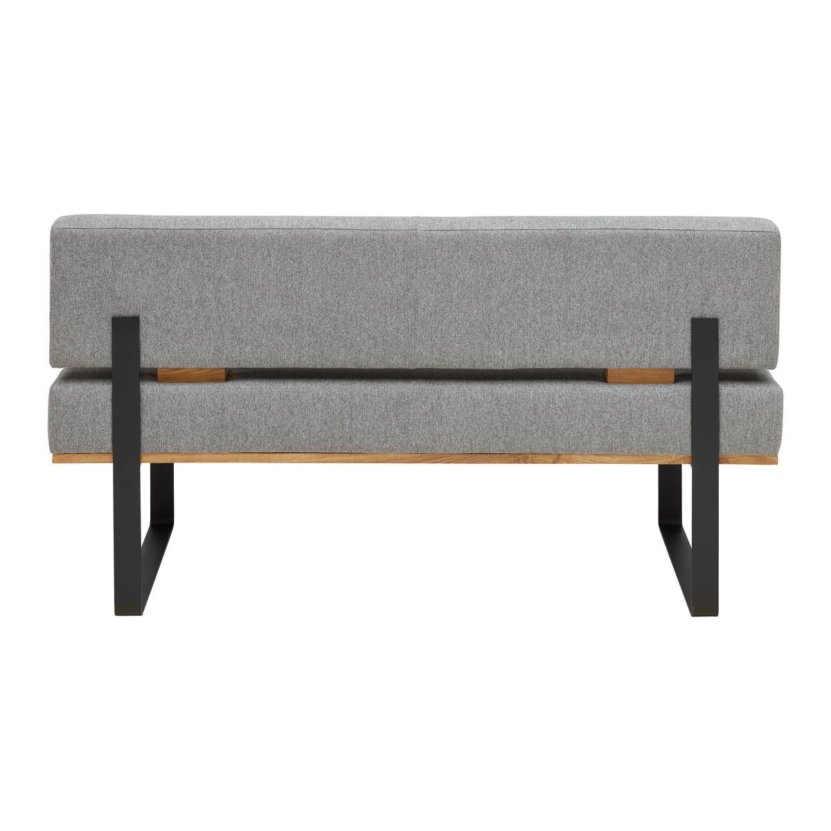 Sitzbank in Grau - Schwarz/Grau, Konventionell, Holz/Textil (160/85/60cm) - Mömax
