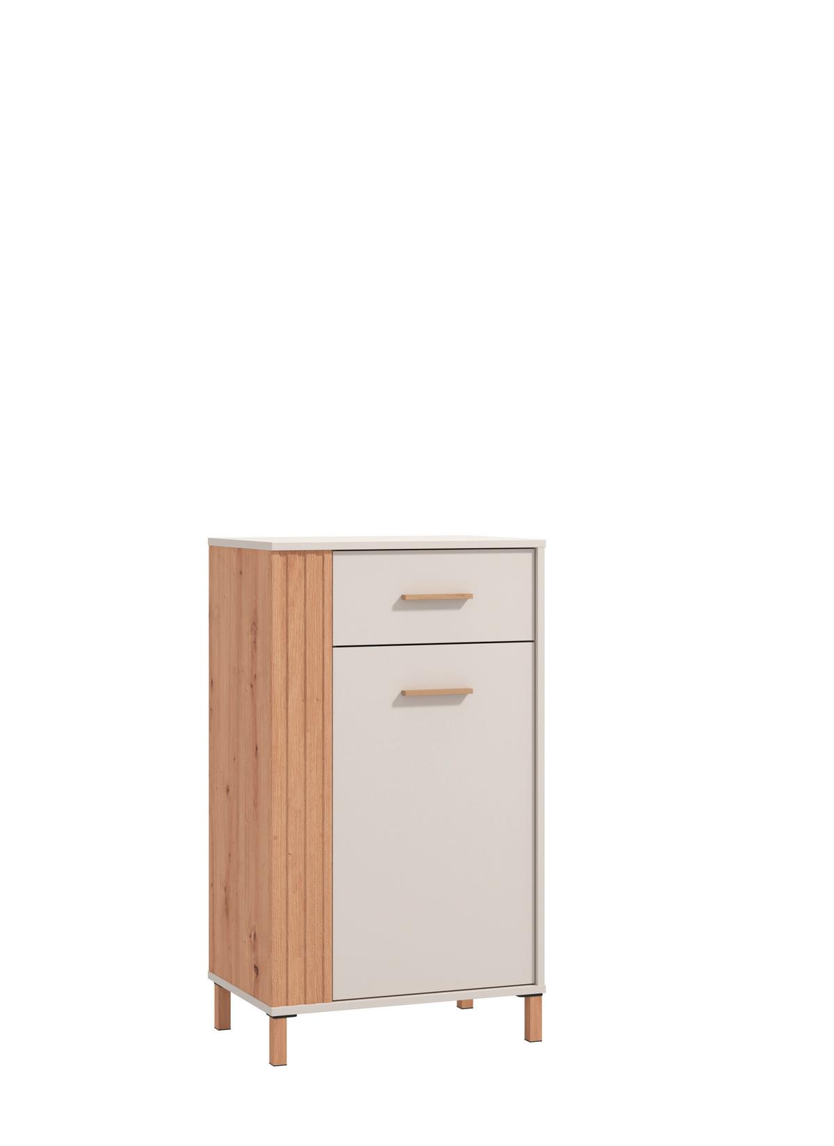 Komód Belfort - kasmírszínű/Artisan tölgy, Modern, faalapú anyag (59,5/103,5/40cm)