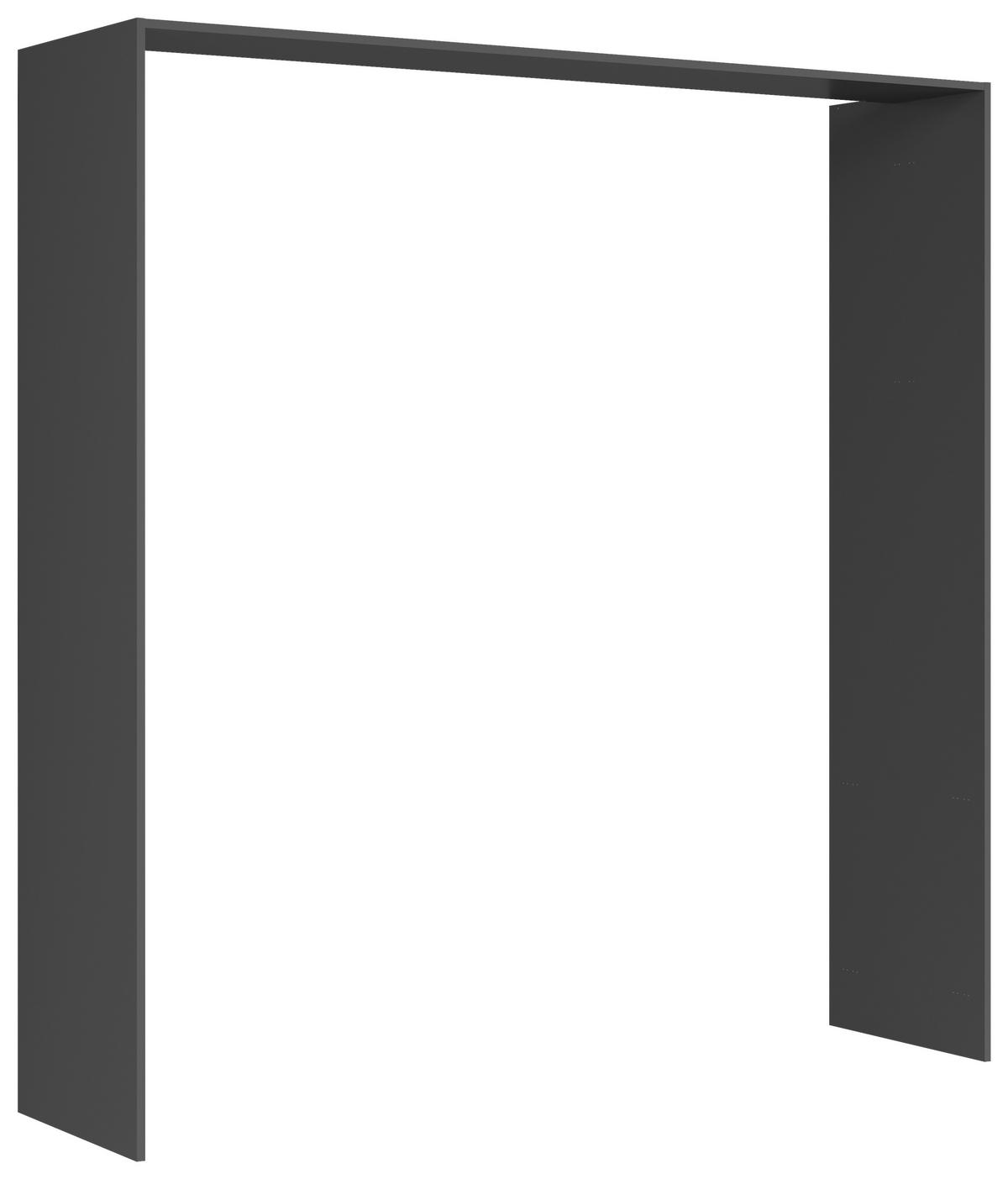 Passepartoutrahmen Paspt Graphitfarben - Graphitfarben, Basics, Holzwerkstoff (213,7/222,7/58,5cm) - Visiona