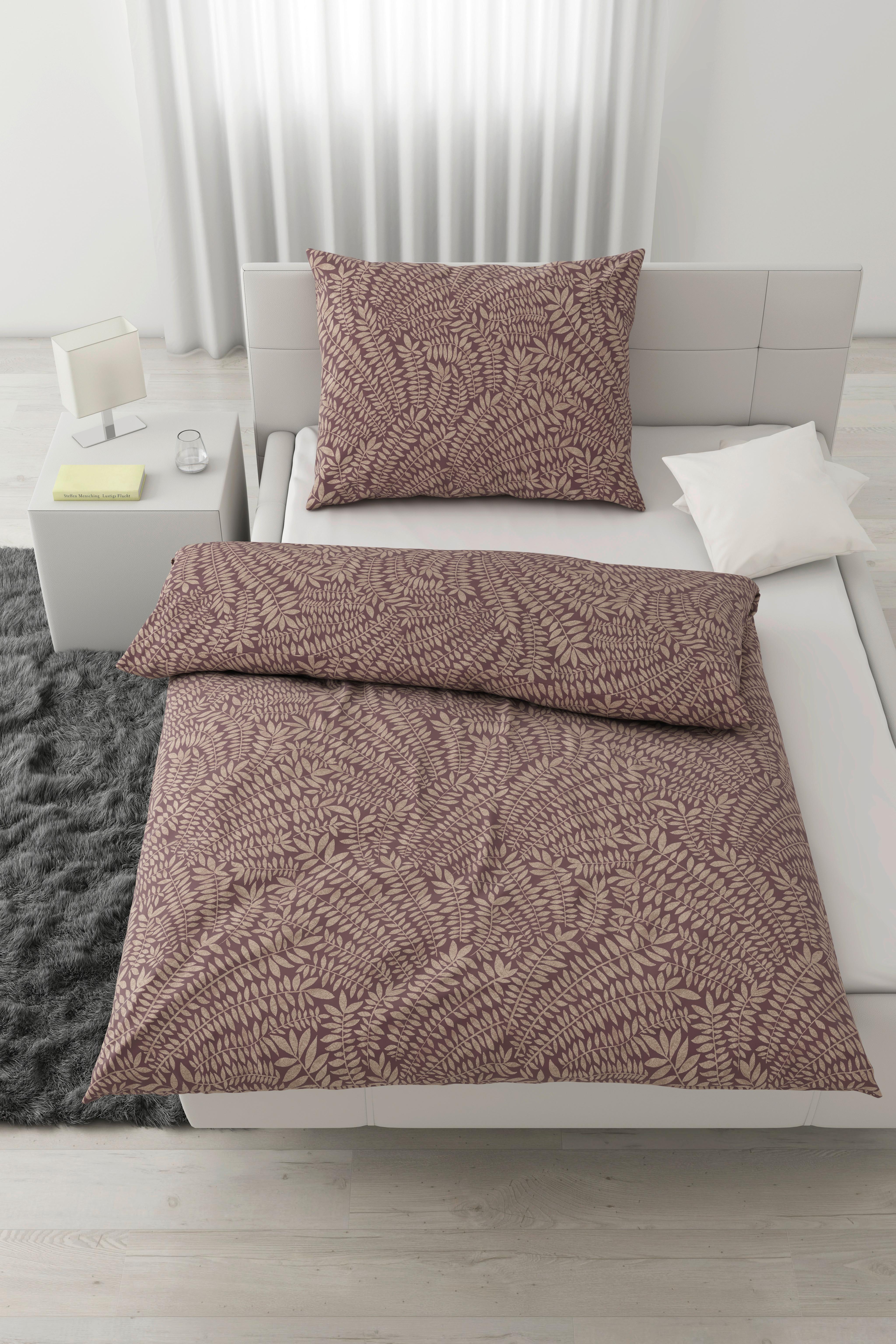 Ágyneműhuzat-garnitúra Lorita - mauve, textil (140/200cm) - Modern Living