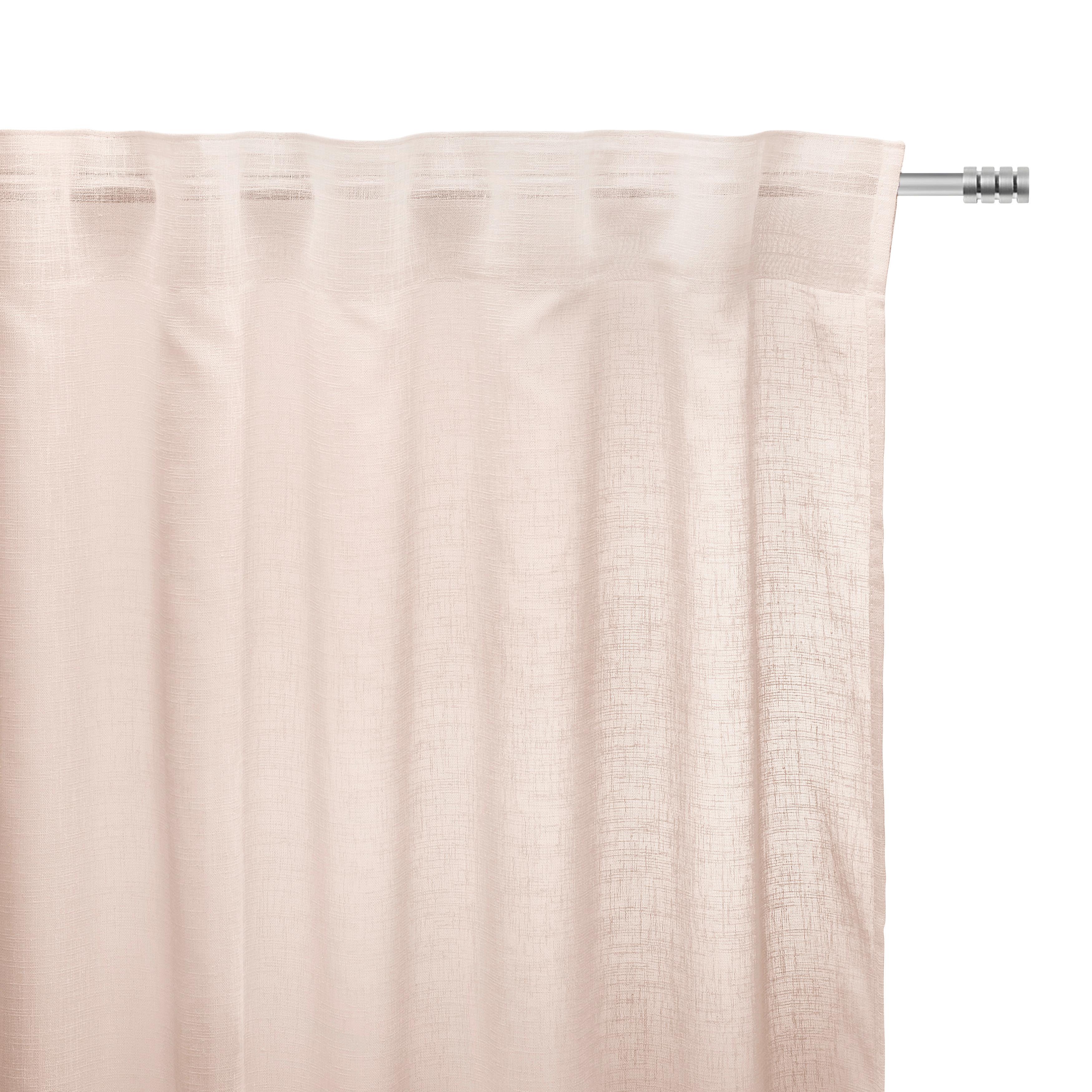 GARDINLÄNGD SIGRID -EXT- - rosa, Romantik / Lanthus, textil (140/245cm) - Premium Living