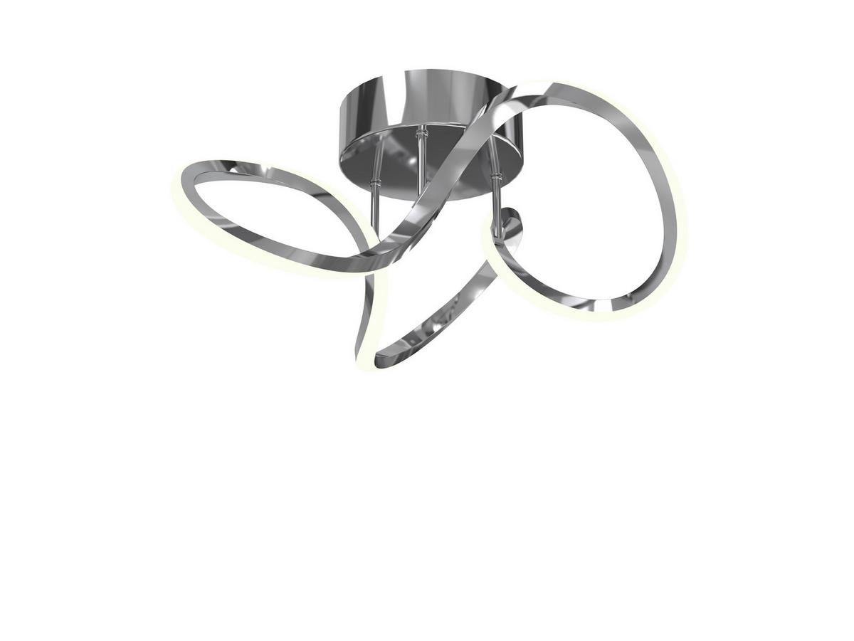 LAMPA SUFITOWA LED ANAHEIM *SBN* - kolor chromowy, Design, tworzywo sztuczne/metal (34,5/19cm) - Novel