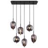 HÄNGLAMPA JEANETTE - svart, Modern, metall/glas (80/34/120cm) - Mömax