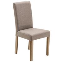 KRZESŁO FIX - taupe/kolor dębu sonoma, Konventionell, tkanina/drewno (44/92/57cm) - Carryhome