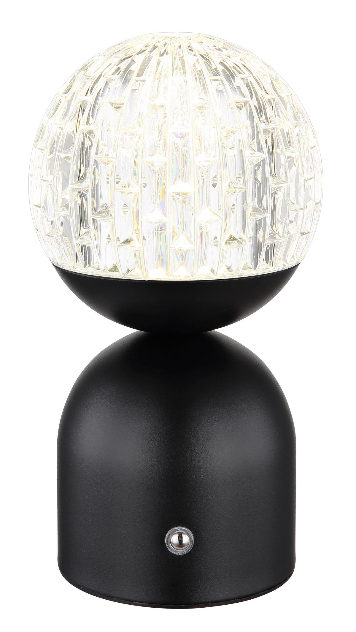 AKKU-TISCHLEUCHTE 21007S - Klar/Weiss, Basics, Kunststoff/Metall (10,5/20cm) - Globo