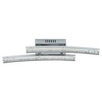 Led-wandleuchte Pertini - Chromfarben/Transparent, Modern, Kunststoff/Metall (33cm) - Eglo