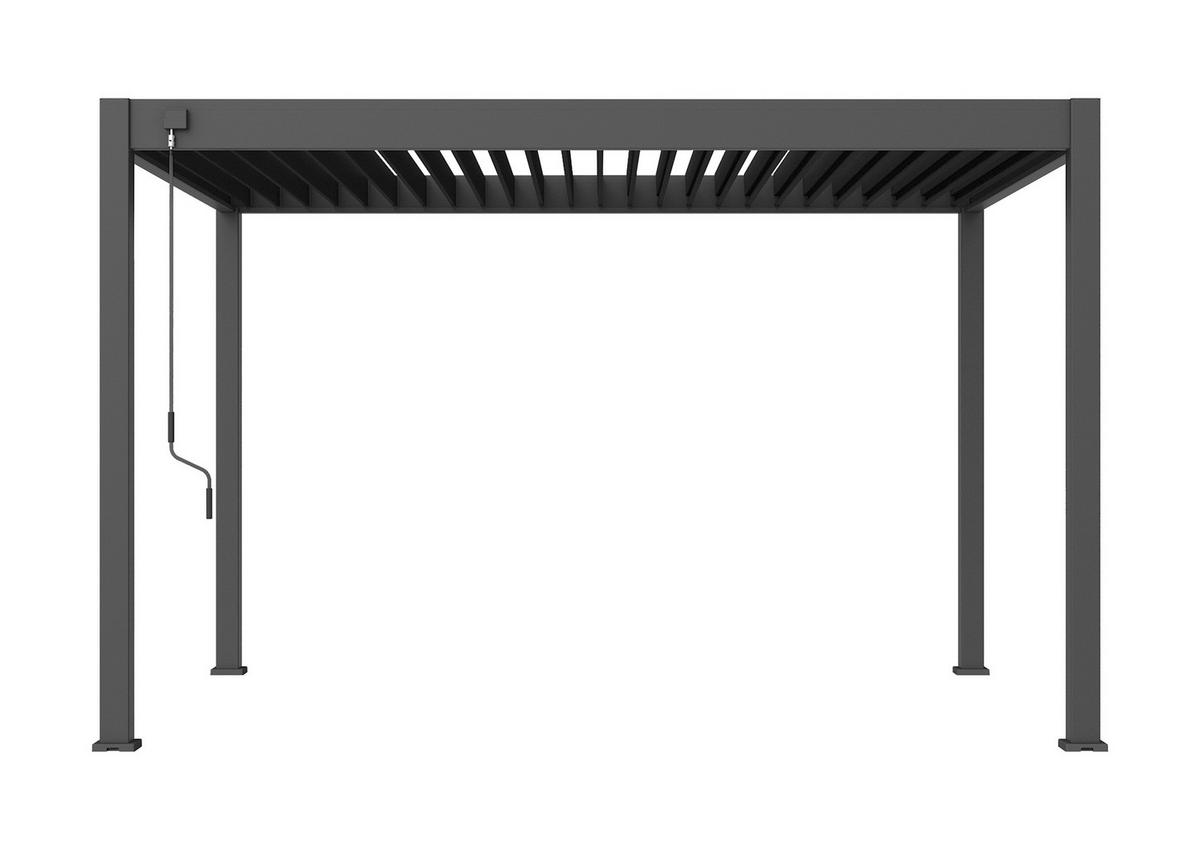 Pavillon Classic Anthrazit ca. 400x255x300 cm Aluminium - Anthrazit, Basics, Metall (400/255/300cm) - Gardenson